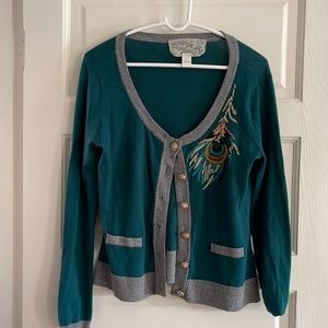 Peacock cardigan